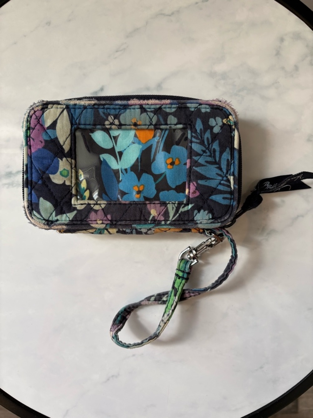 Vera Bradley Midnight Blues Smartphone Wristlet Wallet Retired